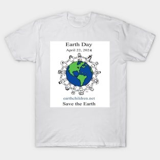 Earthchildren Earthday Logo 2024 T-Shirt